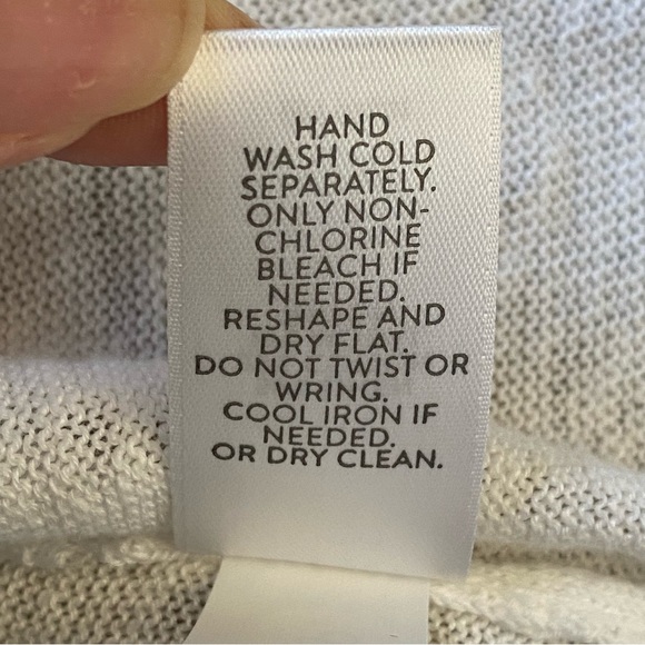 J.Jill Linen Blend Open Front Cardigan White Sz Small Petite - Picture 10 of 14